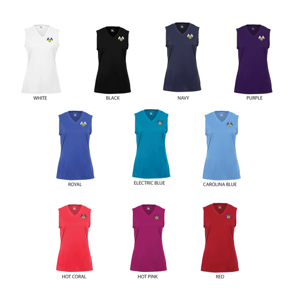 South Venice Yacht Club Ladies Sleeveless Performance V-Neck Tank