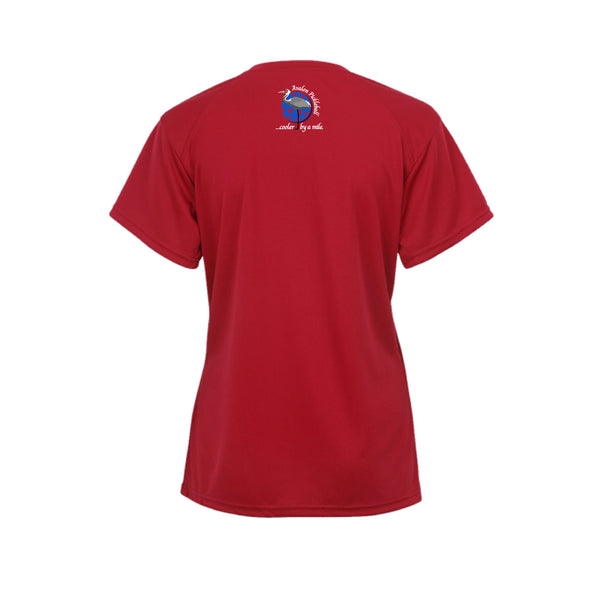 Avalon Pickleball Ladies Short Sleeve V-Neck Shirt 2026