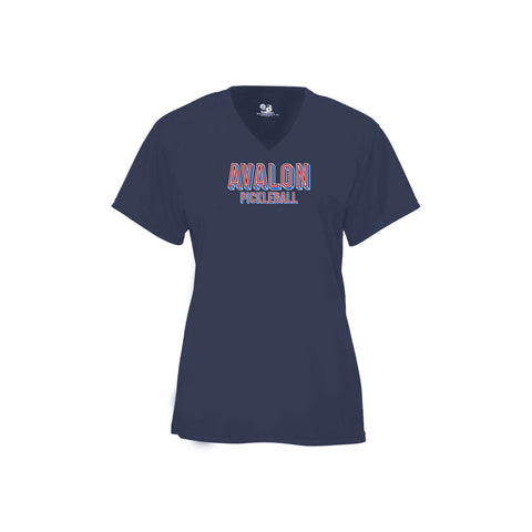 Avalon Pickleball Ladies Short Sleeve V-Neck Shirt 2026