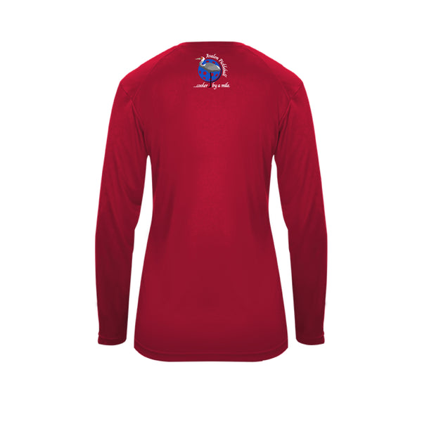 Avalon Pickleball Ladies Long Sleeve V-Neck Shirt 2026