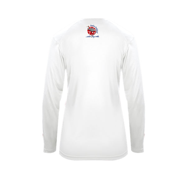 Avalon Pickleball Ladies Long Sleeve V-Neck Shirt 2026