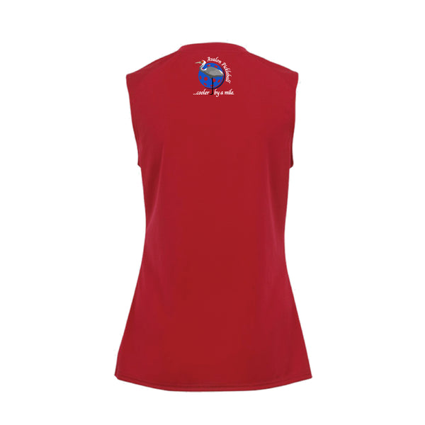 Avalon Pickleball Ladies Sleeveless Tank V-Neck Shirt 2026