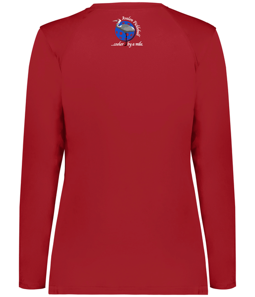 Avalon Pickleball Ladies Long Sleeve Crew Neck Shirt 2026