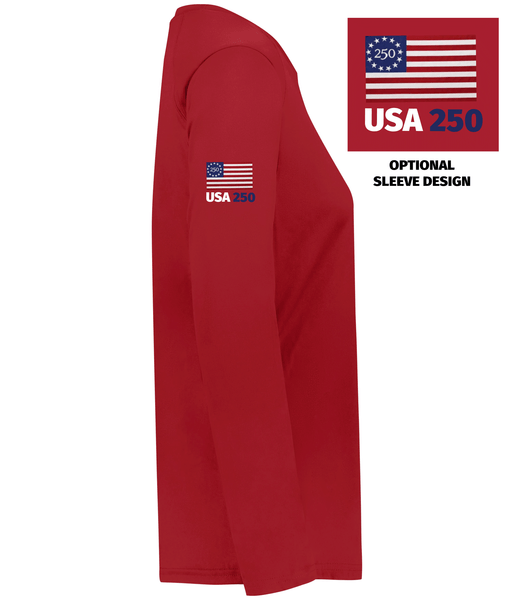 Avalon Pickleball Ladies Long Sleeve Crew Neck Shirt 2026