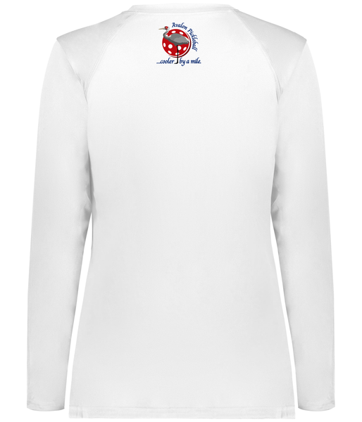 Avalon Pickleball Ladies Long Sleeve Crew Neck Shirt 2026