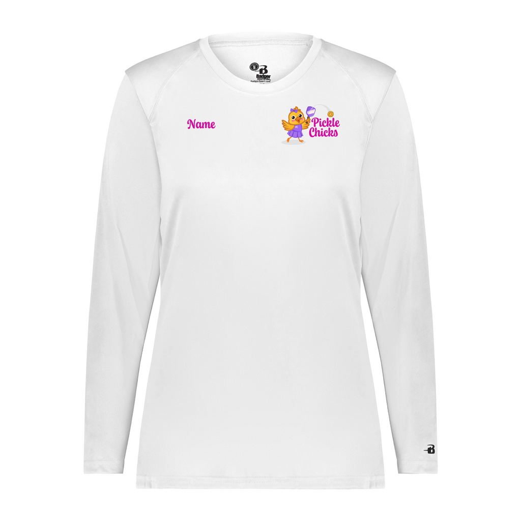 Pickle Chicks Ladies Performance Long Sleeve Shirt