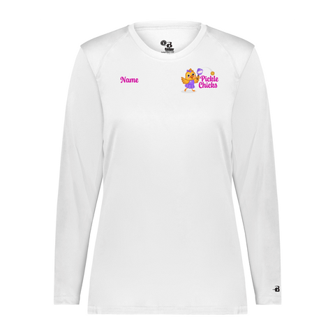 Pickle Chicks Ladies Performance Long Sleeve Shirt