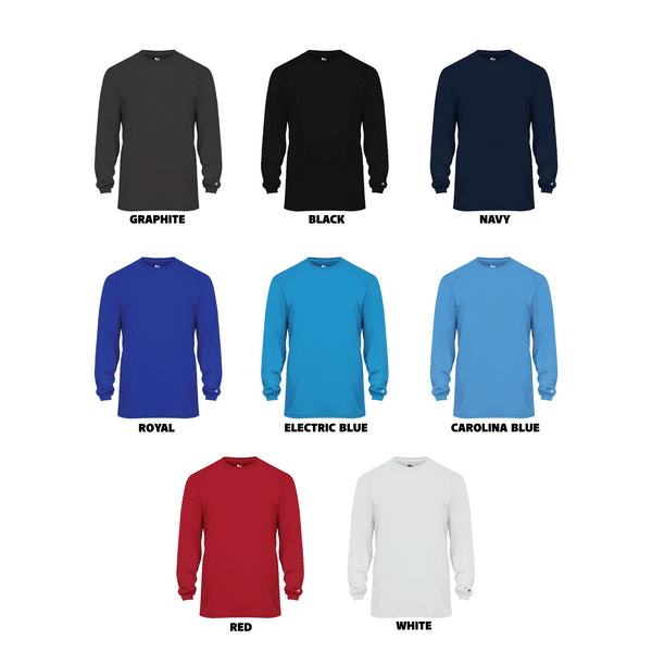 Drill & Play Coach Men's Performance Crew Long Sleeve Shirt