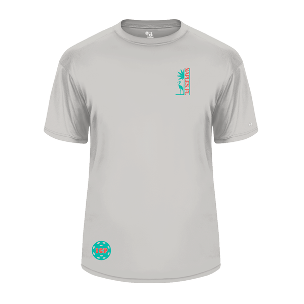 Isles Pickleball Men's Short Sleeve Shirt 2025 Logo - Silver