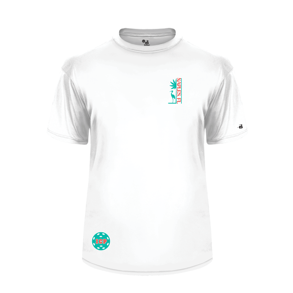 Isles Pickleball Men's Short Sleeve Shirt 2025 Logo - White