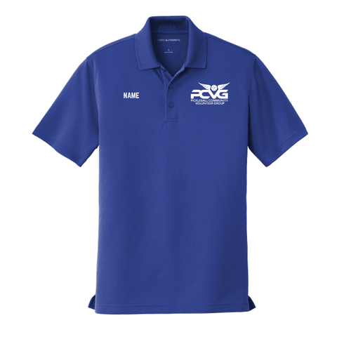 PCVG Volunteer Men's Performance Polo Sleeve Shirt - Polo shirts have a $10 upcharge payable at pick up.