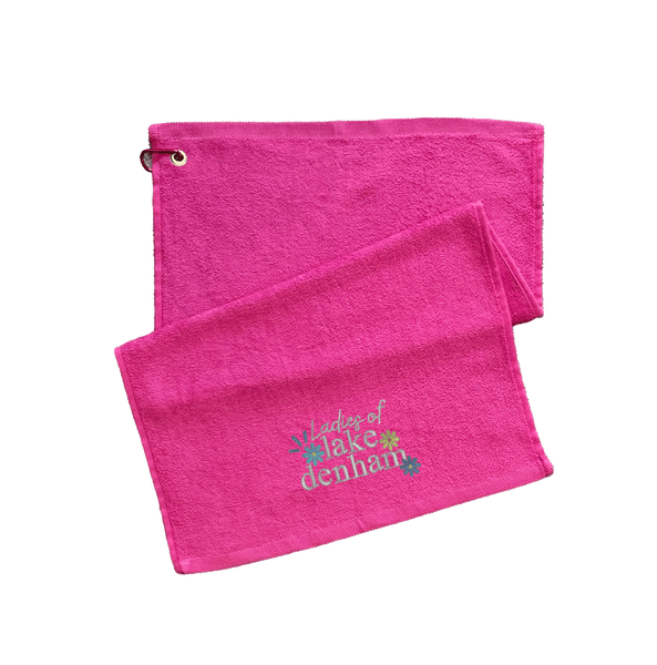 Ladies of Lake Denham Embroidered Cotton Golf Towel