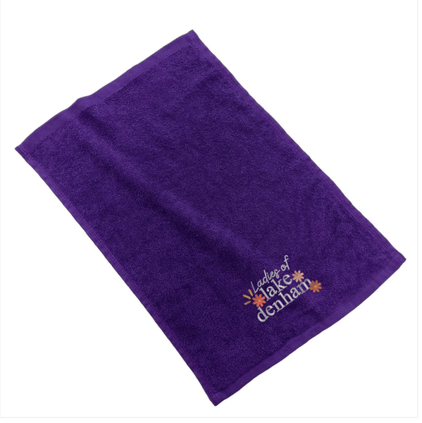 Ladies of Lake Denham Embroidered Cotton Golf Towel