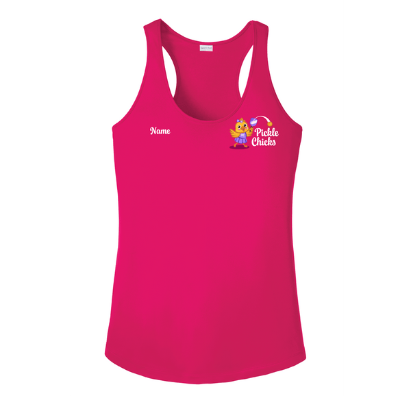 Pickle Chicks Ladies Performance Racerback Tank