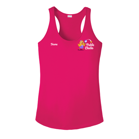 Pickle Chicks Ladies Performance Racerback Tank