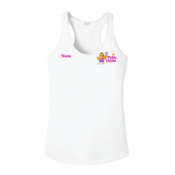 Pickle Chicks Ladies Performance Racerback Tank