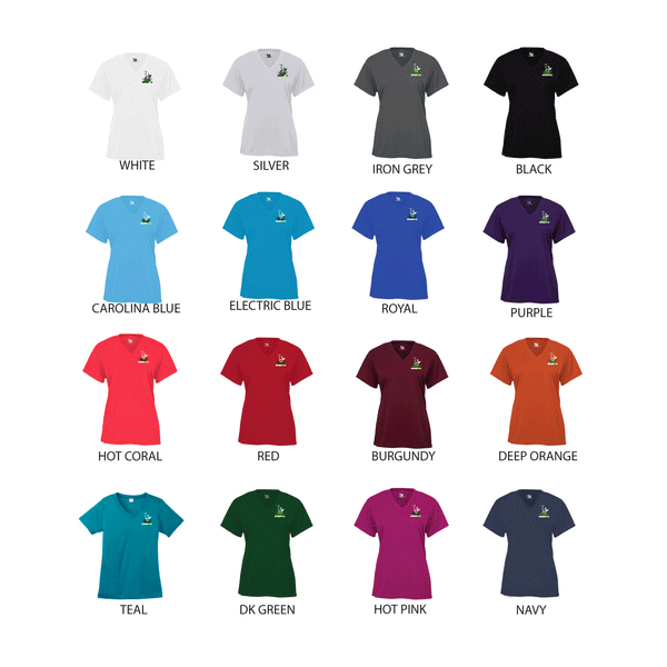 Riverwood Pickleball Ladies Short Sleeve V-Neck Shirt