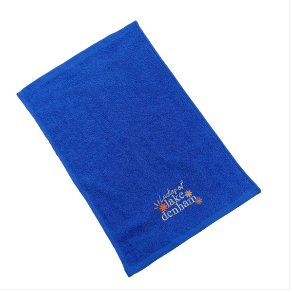 Ladies of Lake Denham Embroidered Cotton Golf Towel