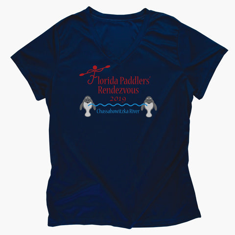 2019 Official Florida Paddlers Rendezvous Ladies Performance T-Shirt