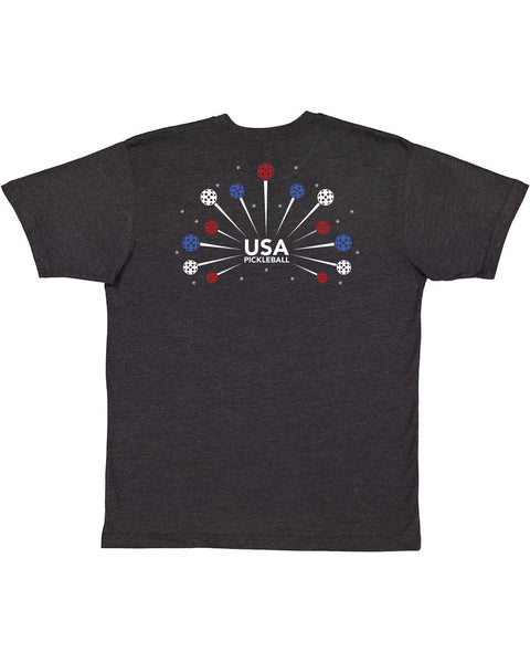 Patriotic Mens Vintage Pickleball T-Shirt