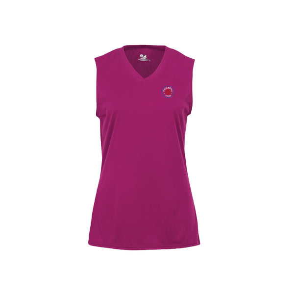 Patriotic Ladies Sleeveless Pickleball T-Shirt