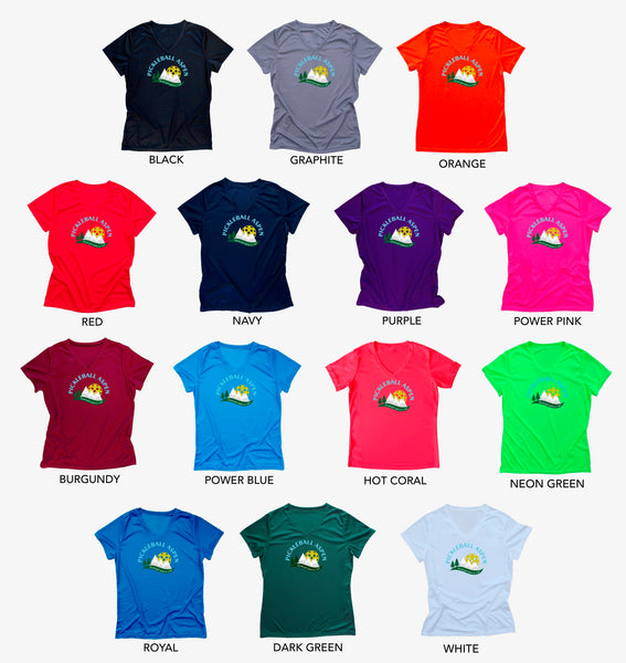 2019 Aspen Colorado Pickleball Ladies Performance T-Shirt