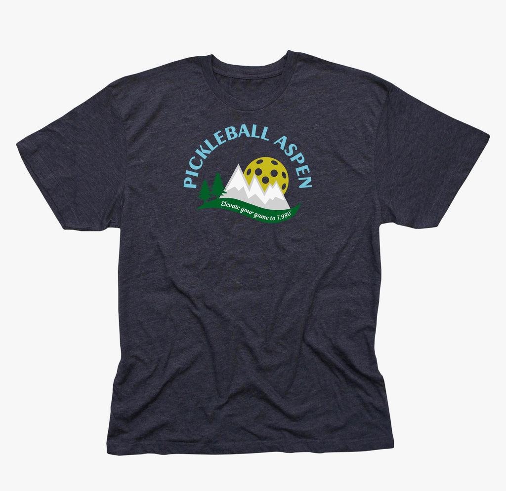2019 Aspen Colorado Pickleball Men's Cotton Blend T-Shirt