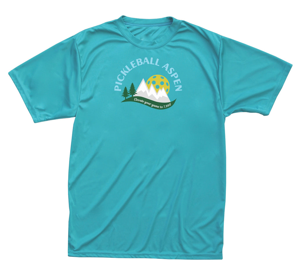 2019 Aspen Colorado Pickleball Men's Performance T-Shirt