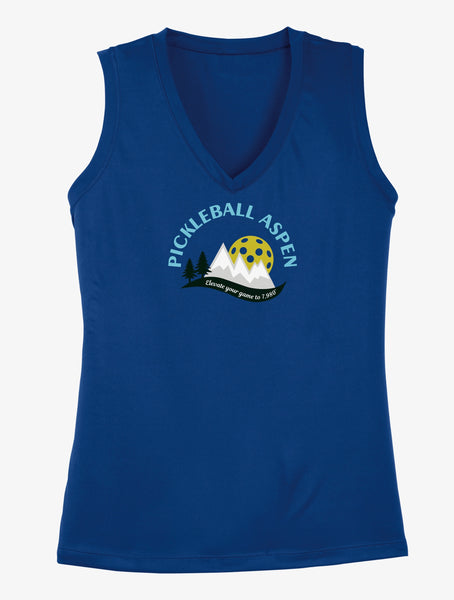 2019 Aspen Colorado Pickleball Ladies Performance Sleeveless Tank