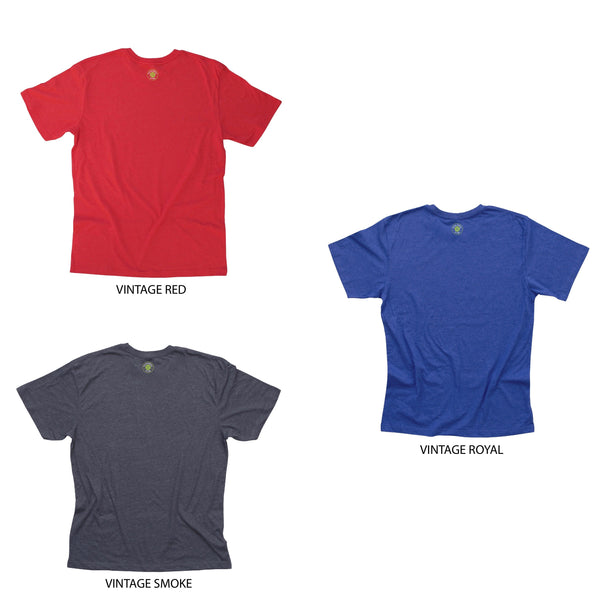 Aspen Pickleball Men's Vintage Casual Cotton Blend T-Shirt - Front Logo