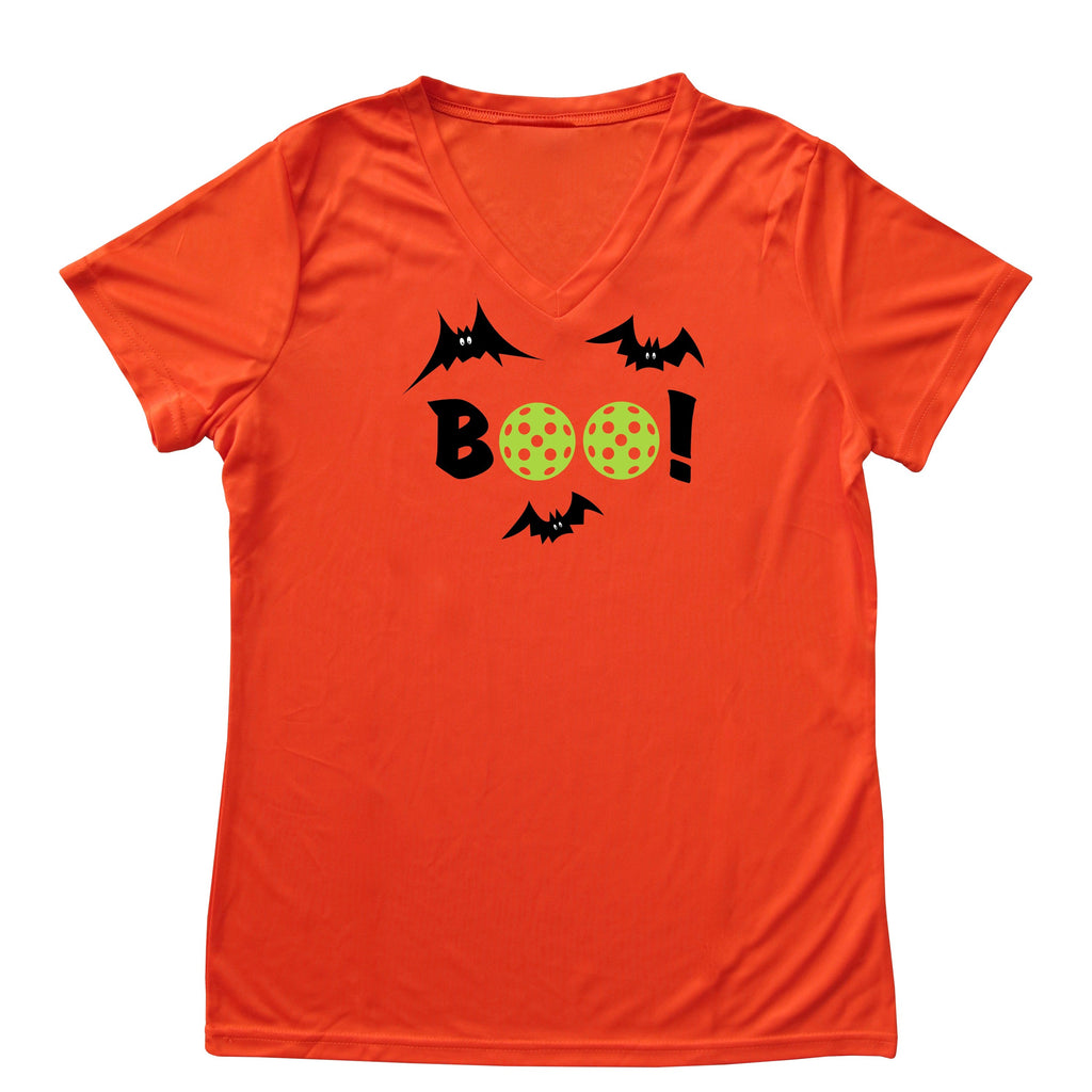 Boo! Pickleball Halloween Ladies T-Shirt - Performance Dri-Fit