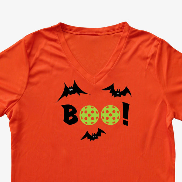 Boo! Pickleball Halloween Ladies T-Shirt - Performance Dri-Fit