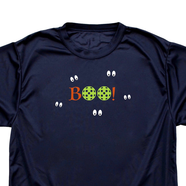 Boo! Pickleball Halloween Mens T-Shirt - Performance Dri-Fit