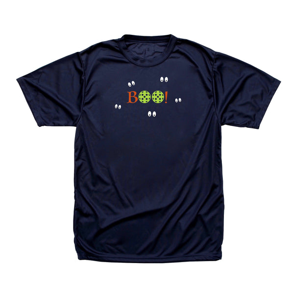 Boo! Pickleball Halloween Mens T-Shirt - Performance Dri-Fit