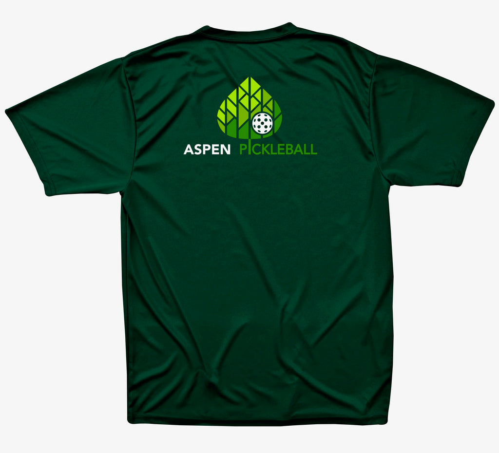 Copy of Aspen Pickleball Men's Performance T-Shirt - Back Logo