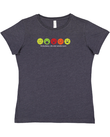 Pickleball Emotions! Ladies Vintage T-Shirt
