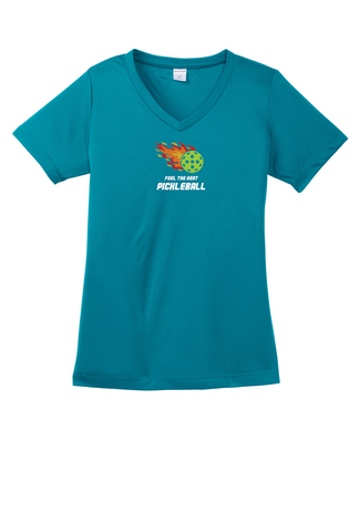 Feel The Heat! Ladies Pickleball T-Shirt