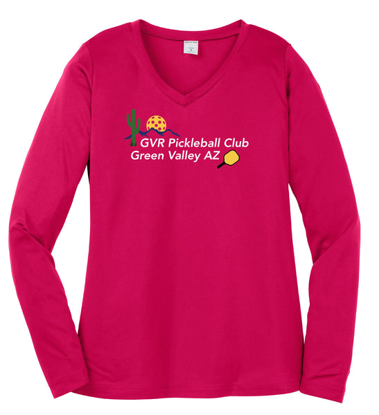 GVR Pickleball Club Ladies Performance Long Sleeve Shirt