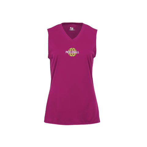 Classic Pickleball Ladies Sleeveless T-Shirt