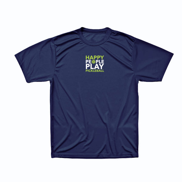 Happy People Play Pickleball Mens T-Shirt - Polyester