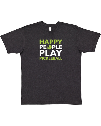 Happy People Play Pickleball Men's T-Shirt - Vintage Casual Cotton Blend