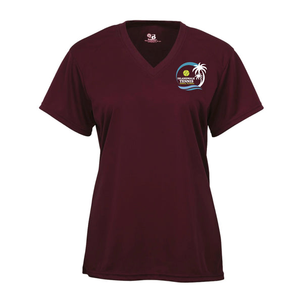 Islandwalk Tennis Ladies Performance T-Shirt - Small Front Chest Logo
