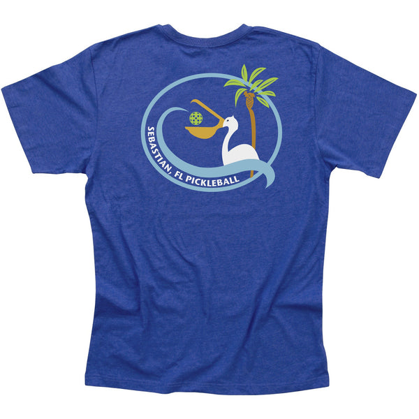 Sebastian, FL Men's Pickleball Club T-Shirt - Casual Cotton Blend