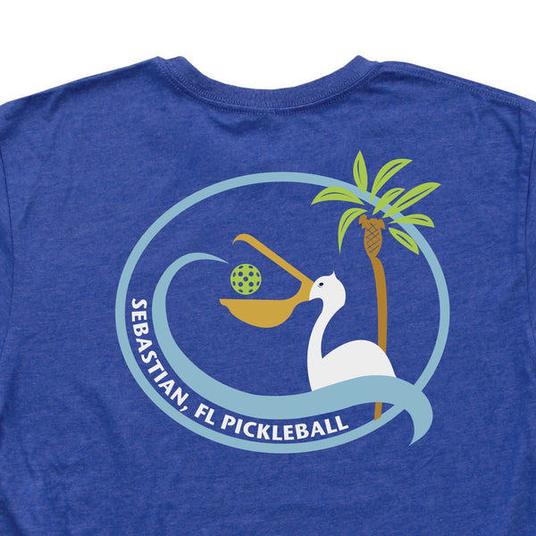 Sebastian, FL Men's Pickleball Club T-Shirt - Casual Cotton Blend