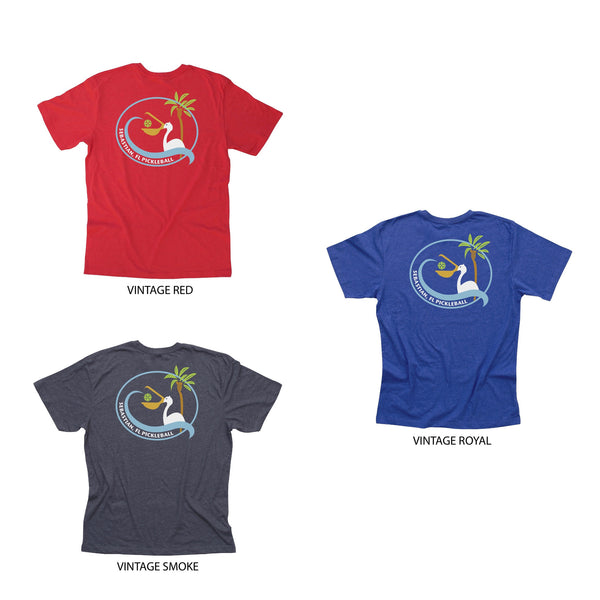 Sebastian, FL Men's Pickleball Club T-Shirt - Casual Cotton Blend