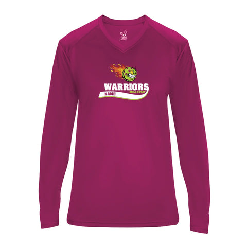 Warriors Ladies Performance Long Sleeve