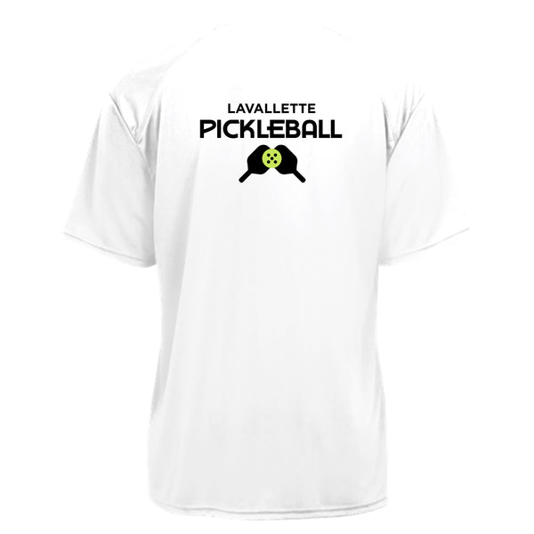 Lavallette Pickleball Men's Performance Short Sleeve Shirt - Happy People Play Pickleball