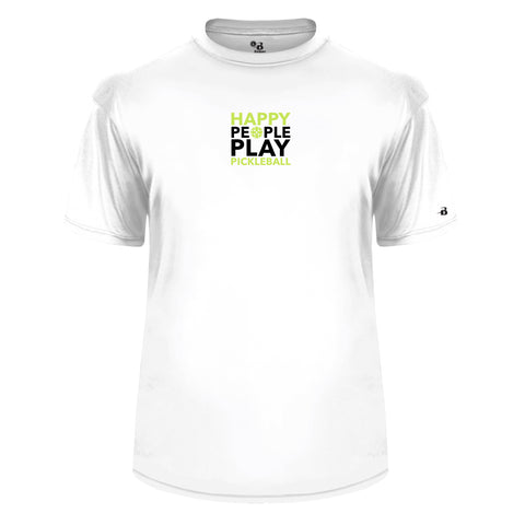 Lavallette Pickleball Men's Performance Short Sleeve Shirt - Happy People Play Pickleball