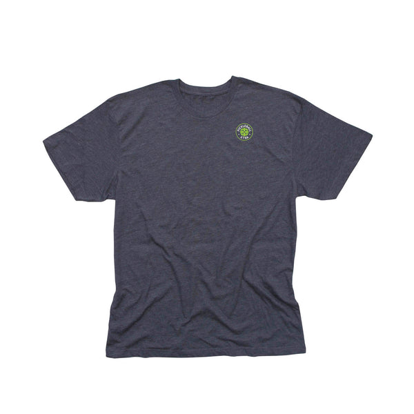 Wrightsville Beach Pickleball Men's Vintage Casual Cotton Blend T-Shirt - Back Logo