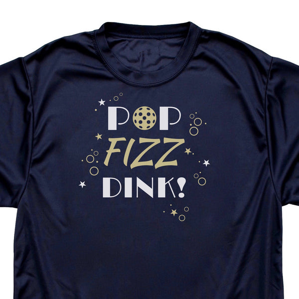 POP Fizz Dink! Pickleball New Year T-Shirt - Men's Performance T-shirt